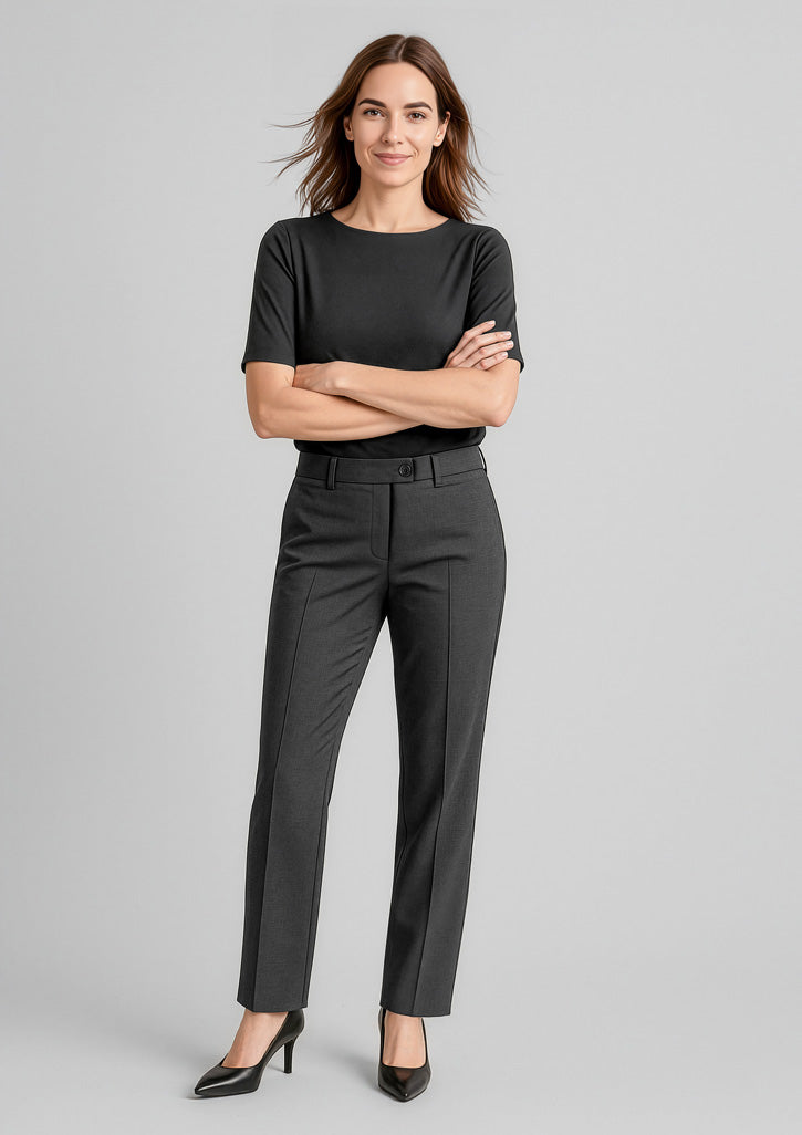 Womens Comfort Wool Stretch Relaxed Pant - Charcoal