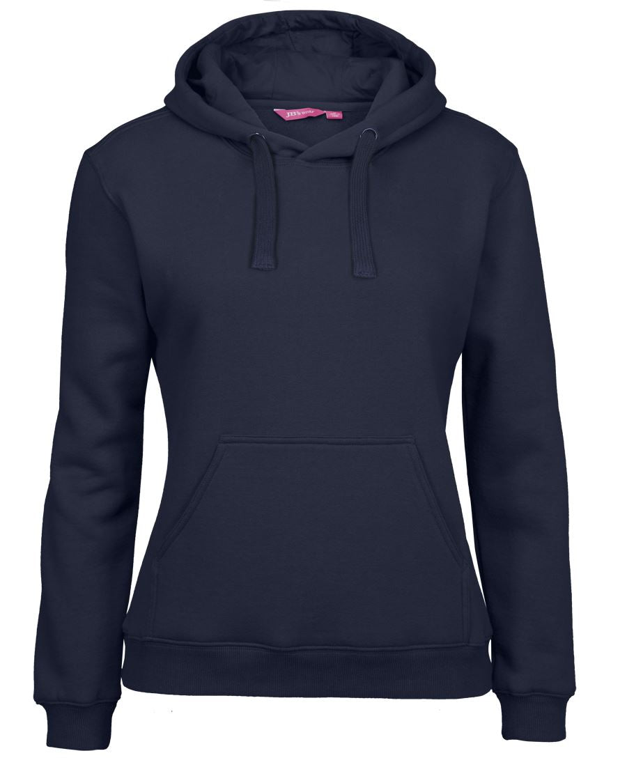 JB's LADIES FLEECY HOODIE NAVY