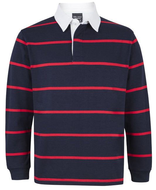 JB's YARN DYED RUGBY NAVY/RED