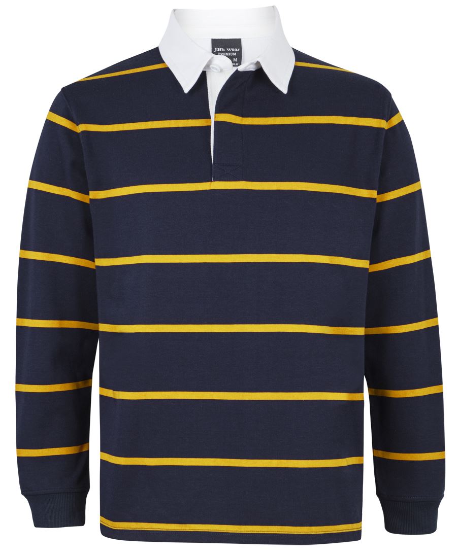 JB's YARN DYED RUGBY NAVY/RED