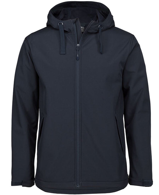 PDM THREE LAYER HOODED SOFTSHELL JACKET NAVY