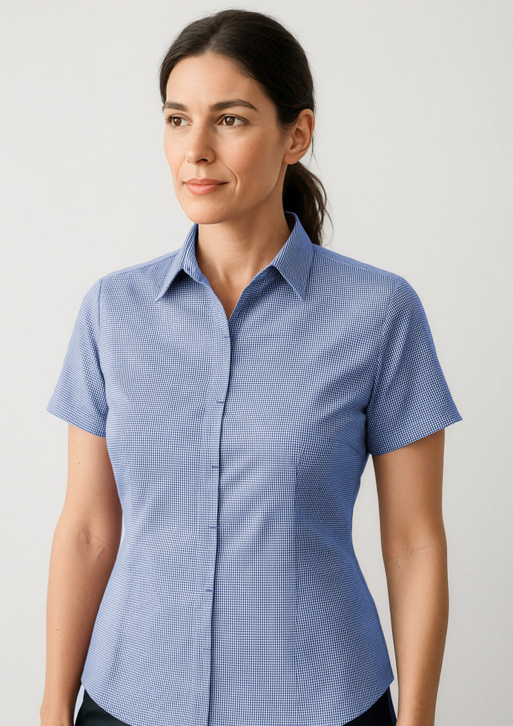 Womens Newport Short Sleeve Shirt - French Navy