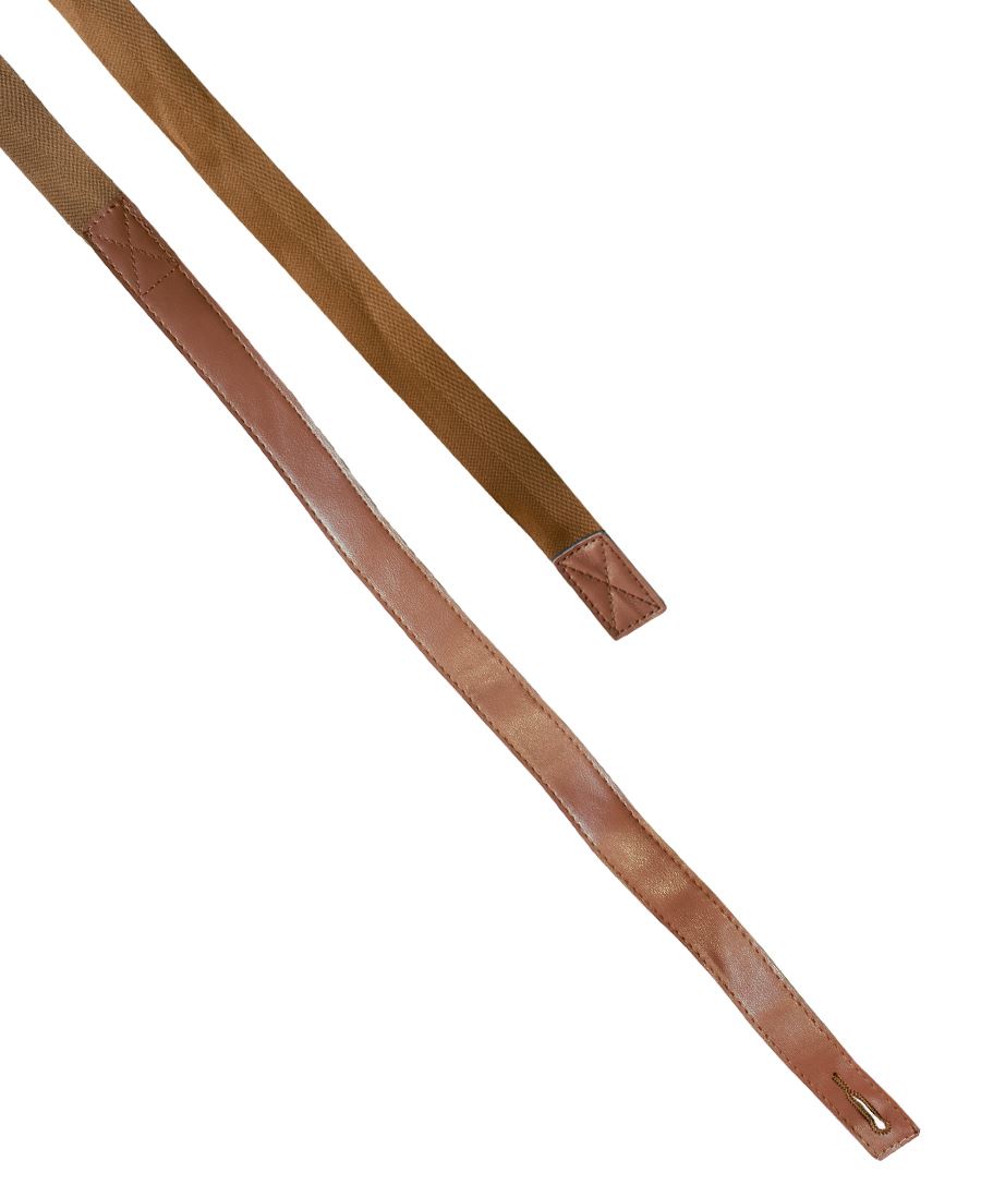 JB's CHANGEABLE PU CROSS BACK APRON STRAP TAN