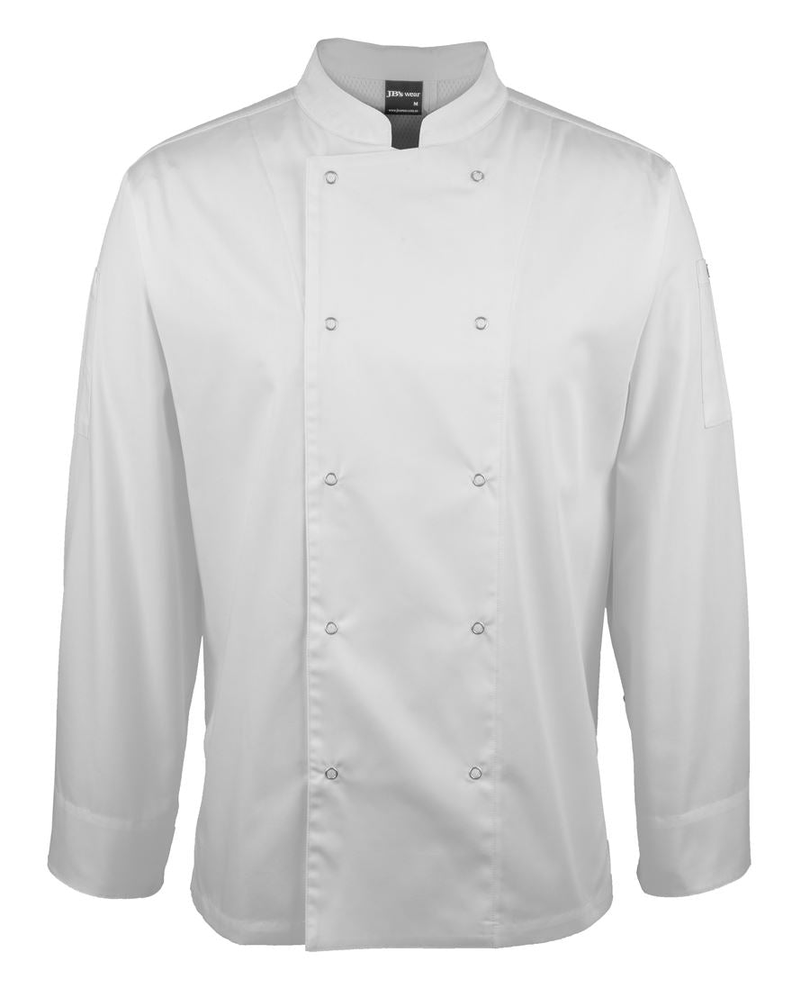 JB's L/S SNAP BUTTON CHEFS JACKET BLACK