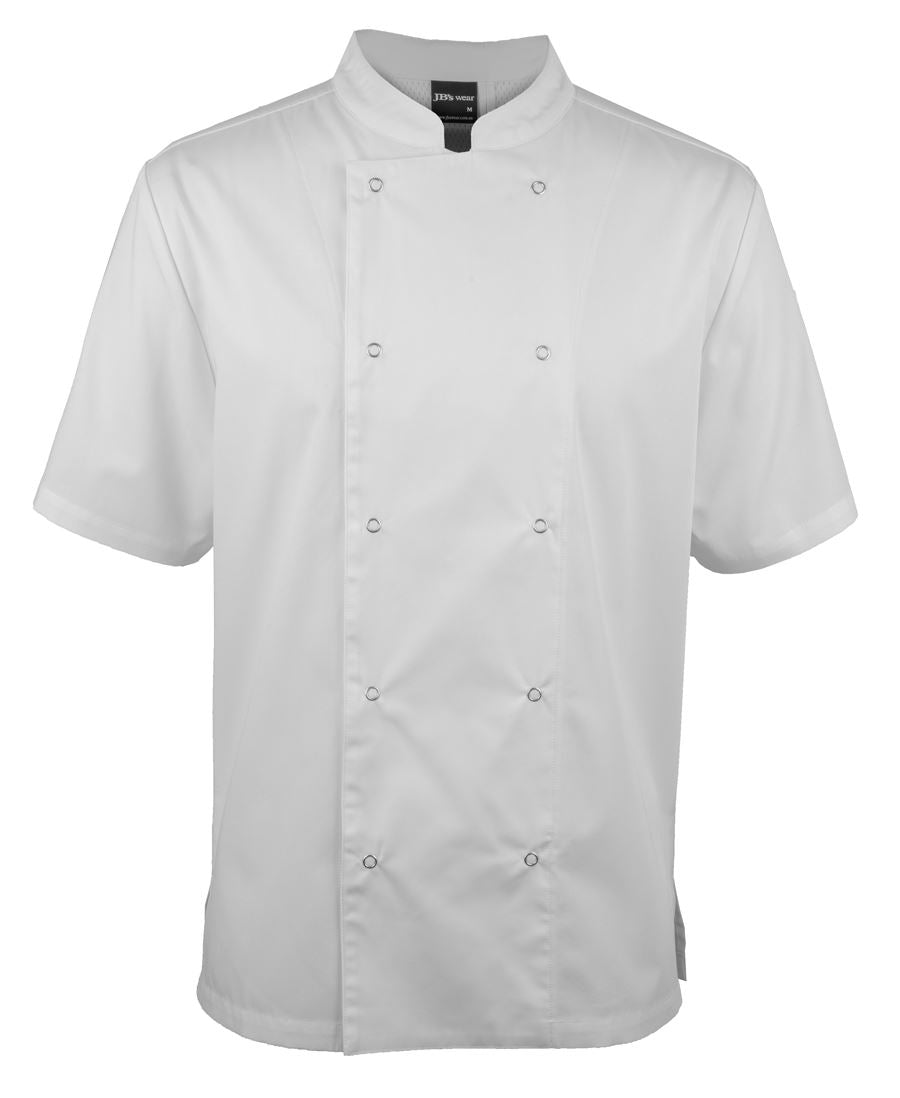 JB's S/S SNAP BUTTON CHEFS JACKET BLACK