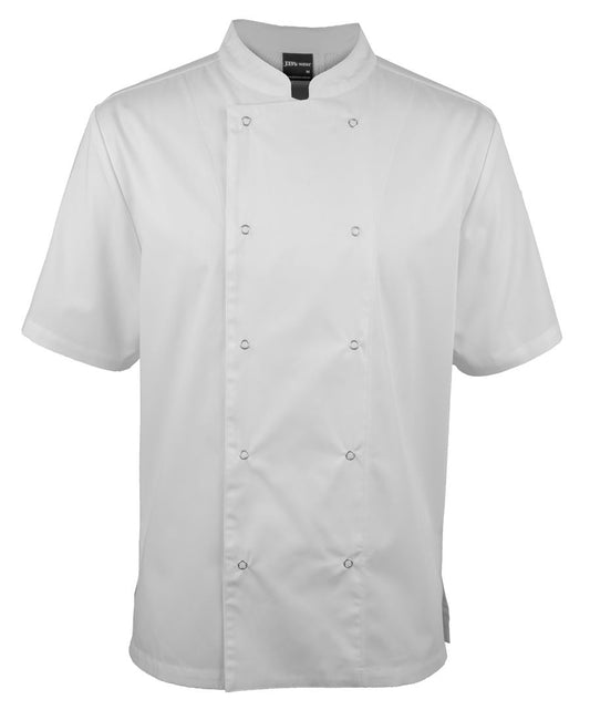 JB's S/S SNAP BUTTON CHEFS JACKET BLACK