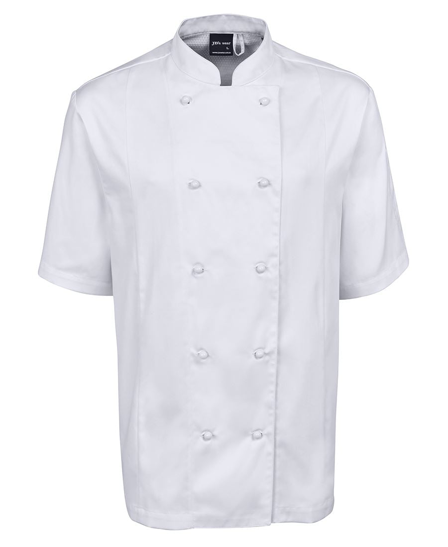JB's S/S VENTED CHEF'S JACKET WHITE