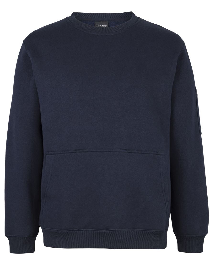 JB's 350 PREMIUM TRADE CREW NECK FLEECE NAVY/NAVY