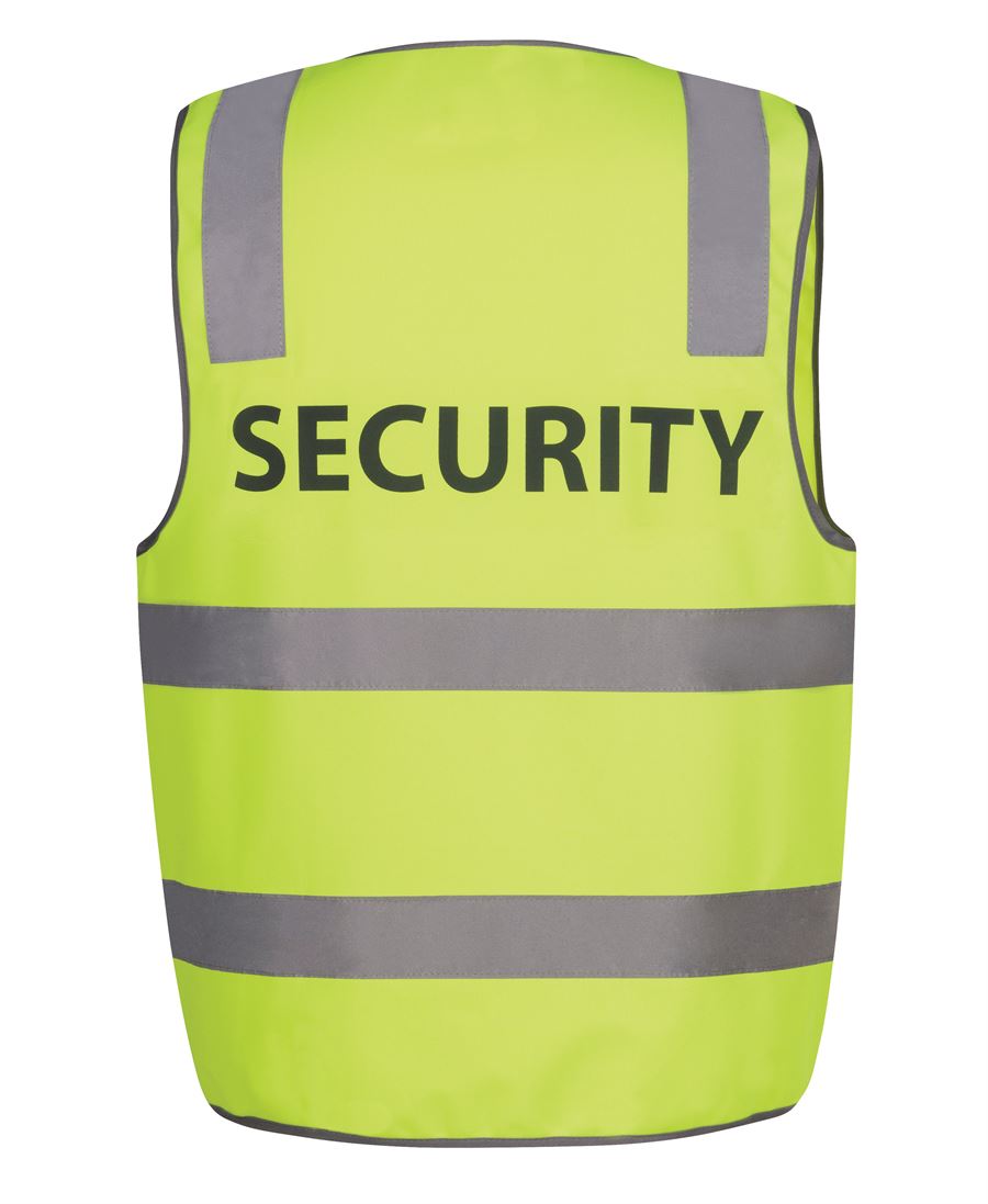 JB's HV (D+N) SAFETY VEST PRINT SECURITY LIME