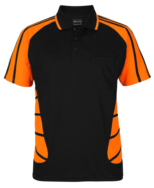 JB's STREET SPIDER POLO NAVY/LIME