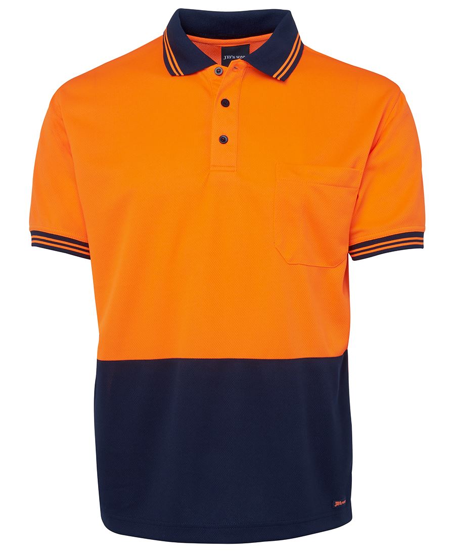 JB's HV S/S TRAD POLO LIME/GREY