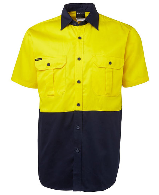 JB's HV S/S 190G SHIRT YELLOW/NAVY