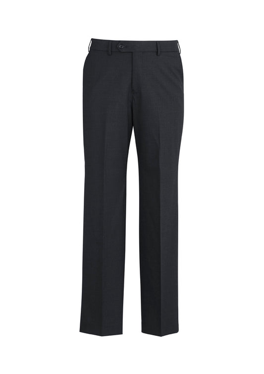 Mens Comfort Wool Stretch Adjustable Waist Pant - Charcoal