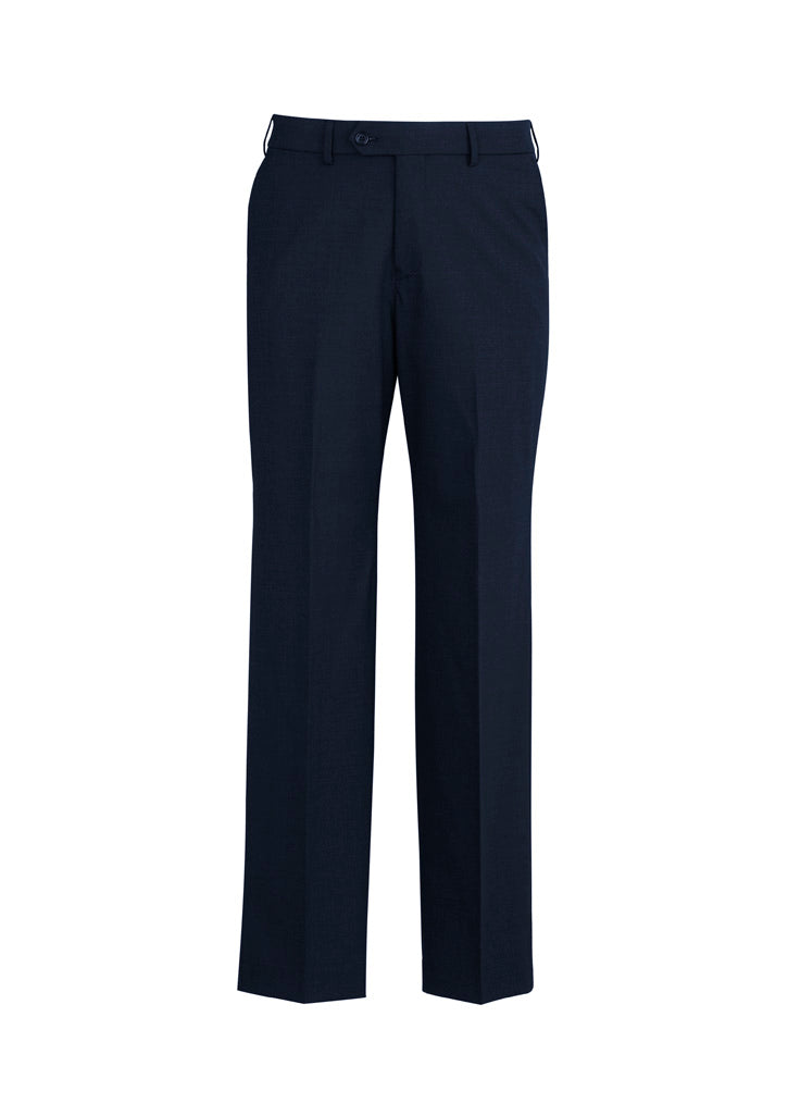 Mens Comfort Wool Stretch Adjustable Waist Pant - Navy