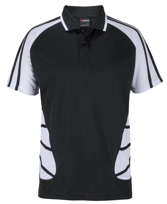 PODIUM ARACHNID POLO BLACK/WHITE