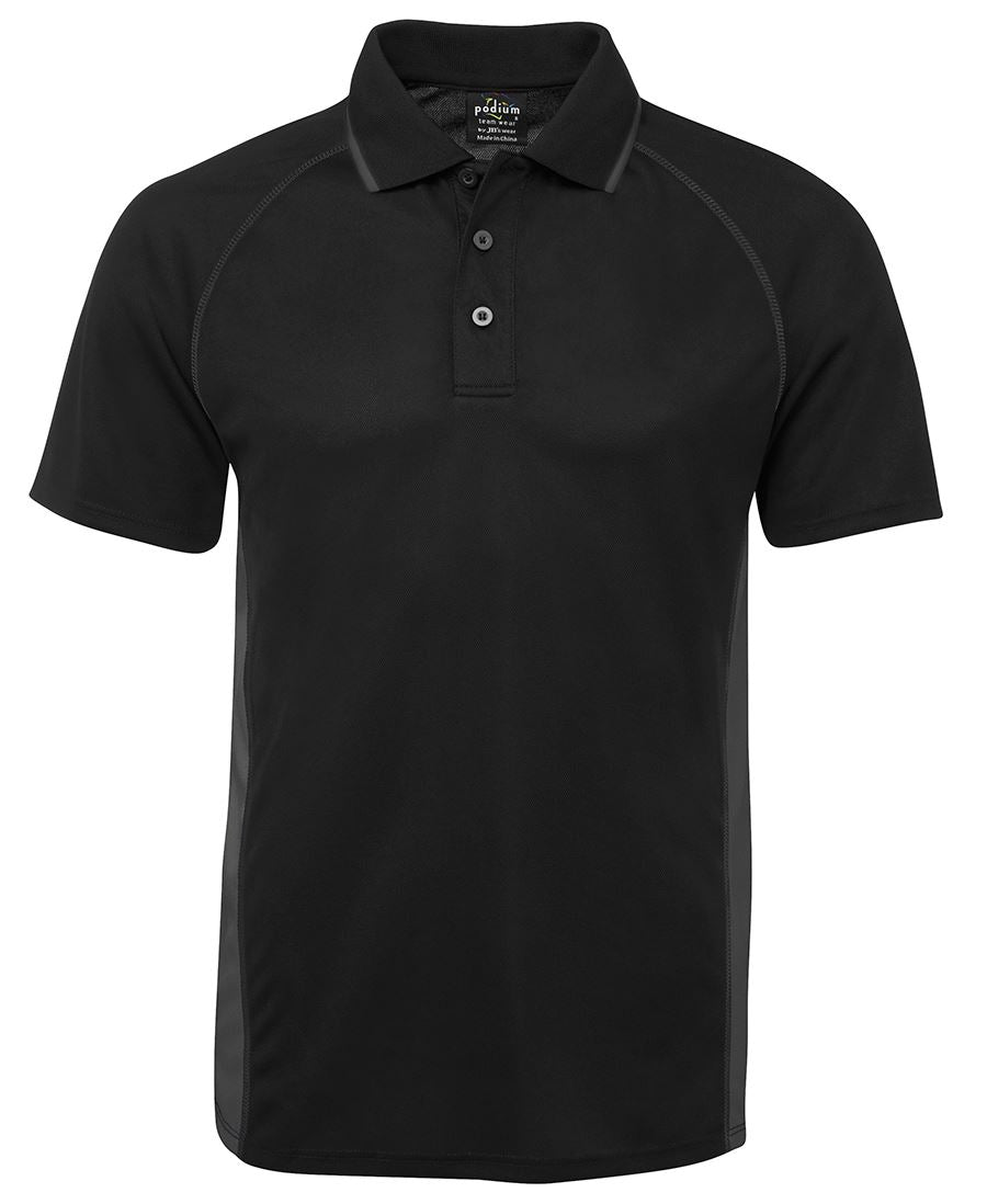 PDM COVER POLO BLACK/ORANGE