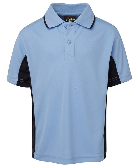 PODIUM KIDS C/TRAST POLO NAVY/RED