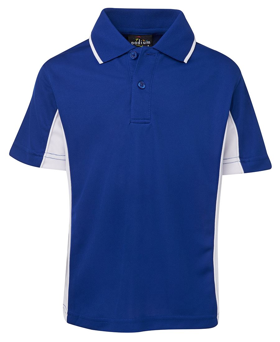 PODIUM KIDS C/TRAST POLO NAVY/RED