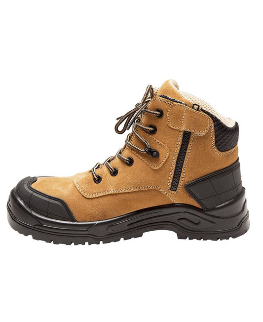 JB's CYBORG ZIP SAFETY BOOT BLACK