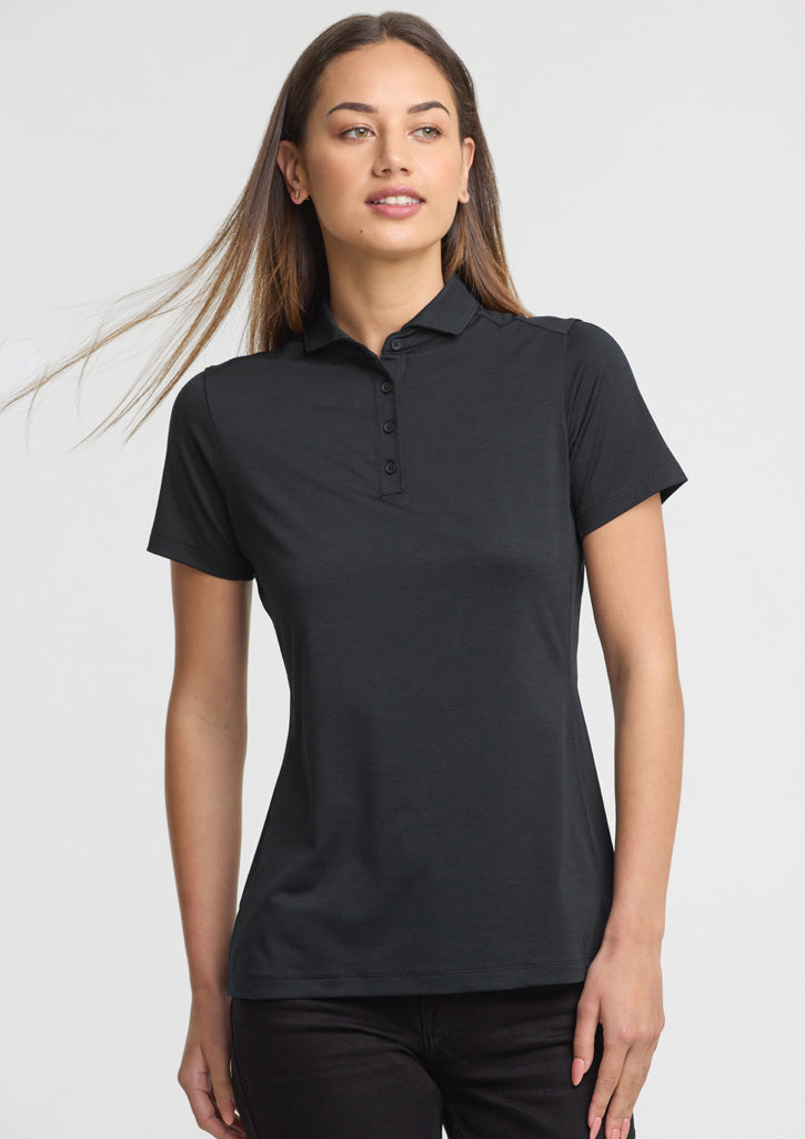 Womens Phoenix Short Sleeve Polo - Black