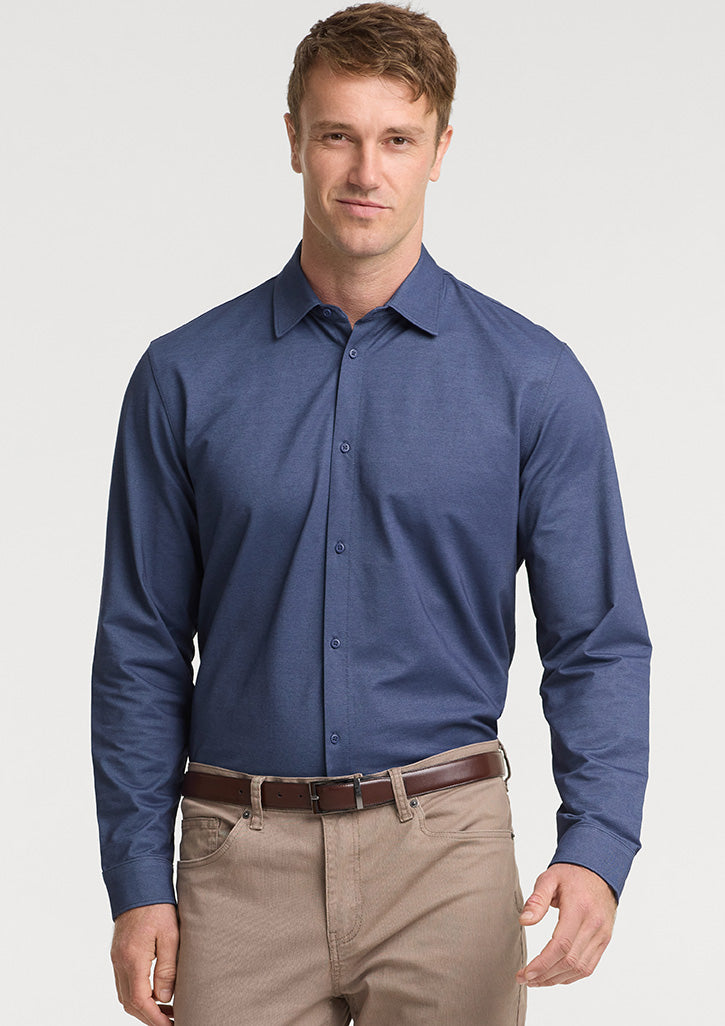 Mens Venture Long Sleeve Shirt - Denim Blue