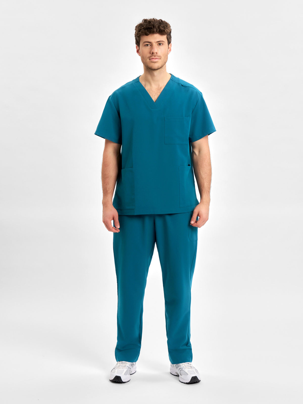 Pulse Unisex Straight Leg Scrub Pant - Caribbean Blue