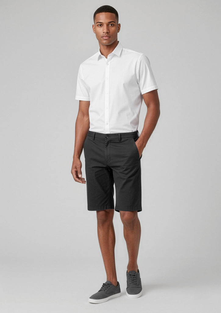 Mens Comfort Waist Cargo Short - Black