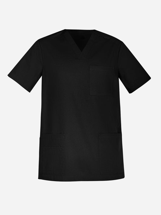 Tokyo Mens Scrub Top - Black