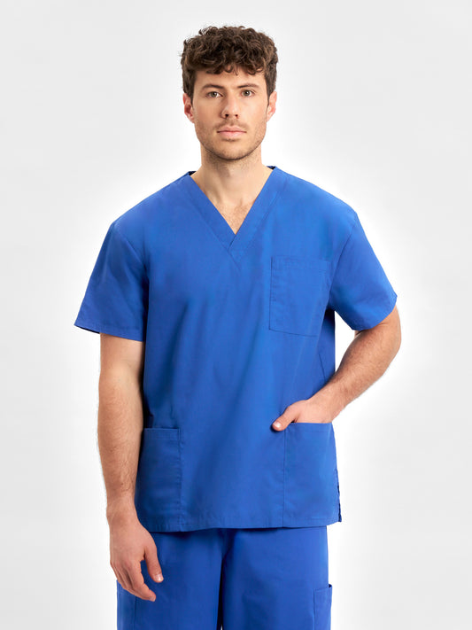 Classic Unisex Scrub Top - Royal