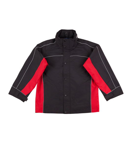 3 in 1 Jacket, silver relective piping