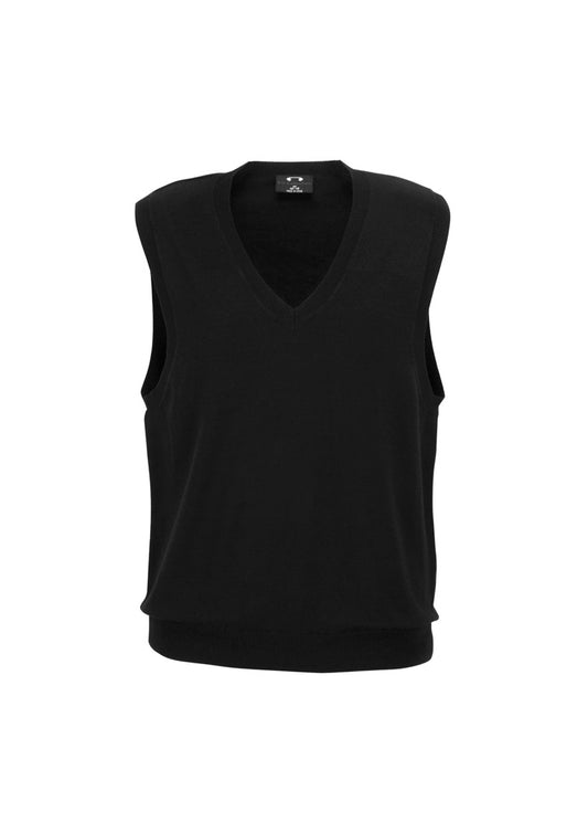 Womens V-Neck Knit Vest - back