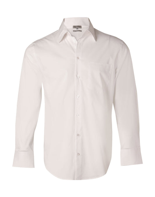 Men's Cotton/Poly Stretch L/S Shirt