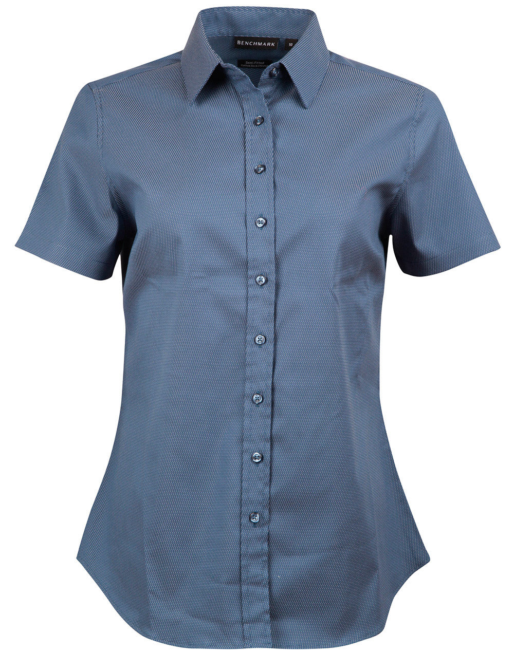 Ladies' Pin Dot Stretch S/S Shirt