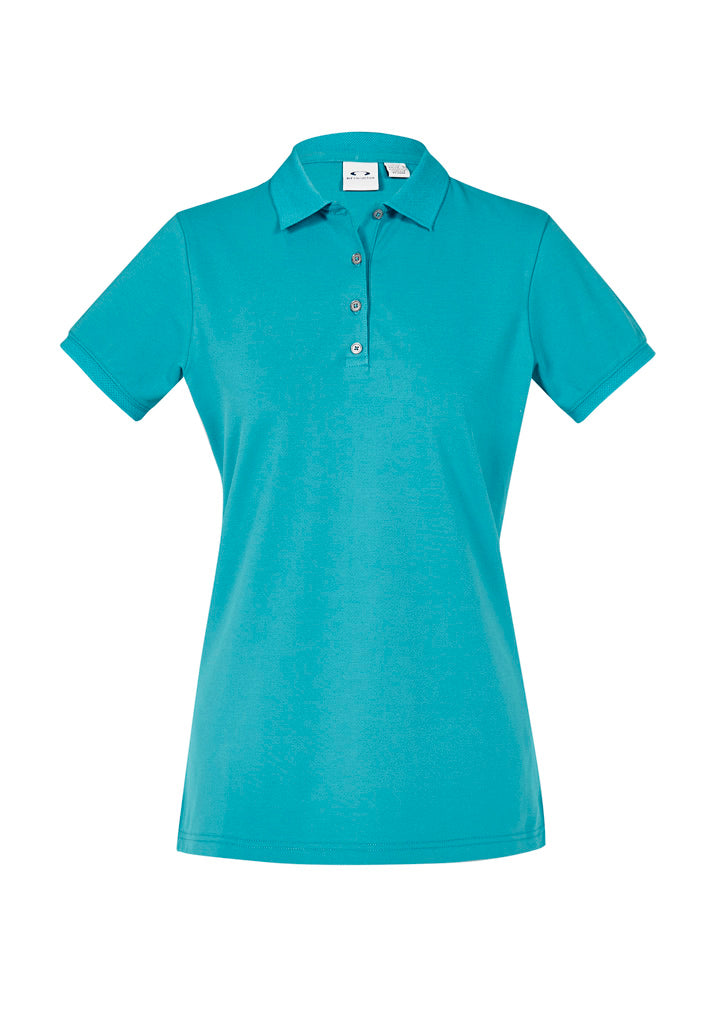 Womens City Short Sleeve Polo - Teal