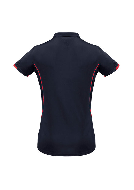 Womens Razor Short Sleeve Polo - back