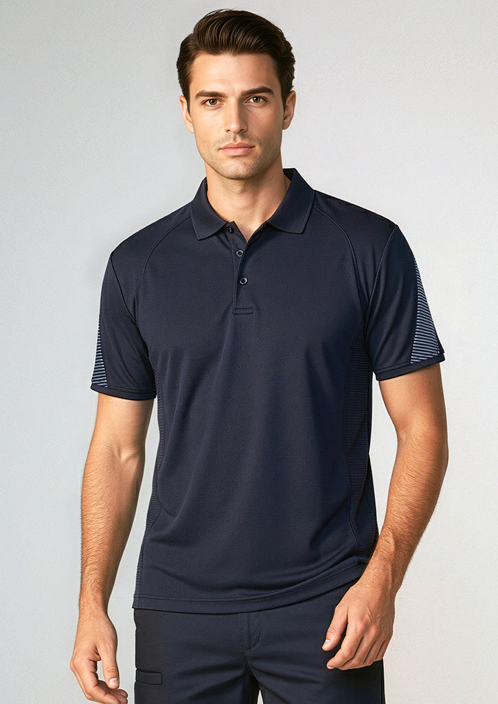 Mens Razor Short Sleeve Polo - Navy/Navy