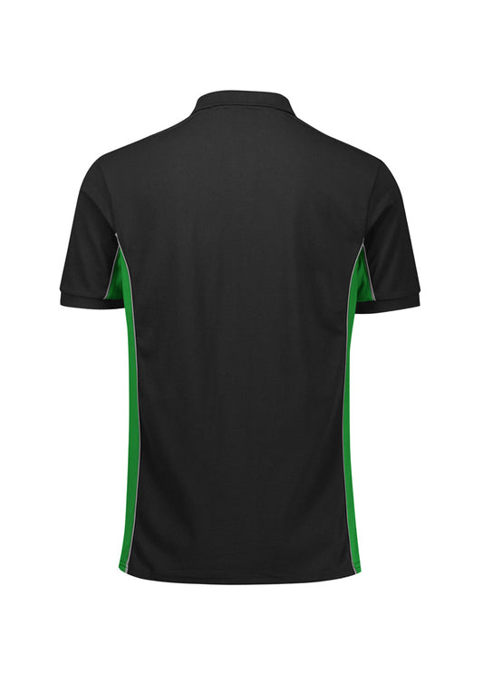 Unisex Grid Short Sleeve Polo - back