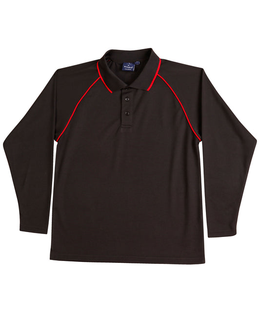 Men's cooldry raglan L/S polo