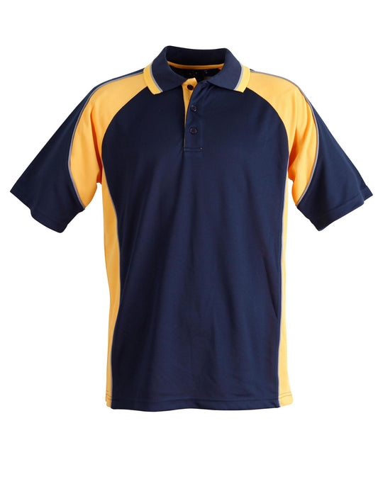 mens mini waffle coold polo