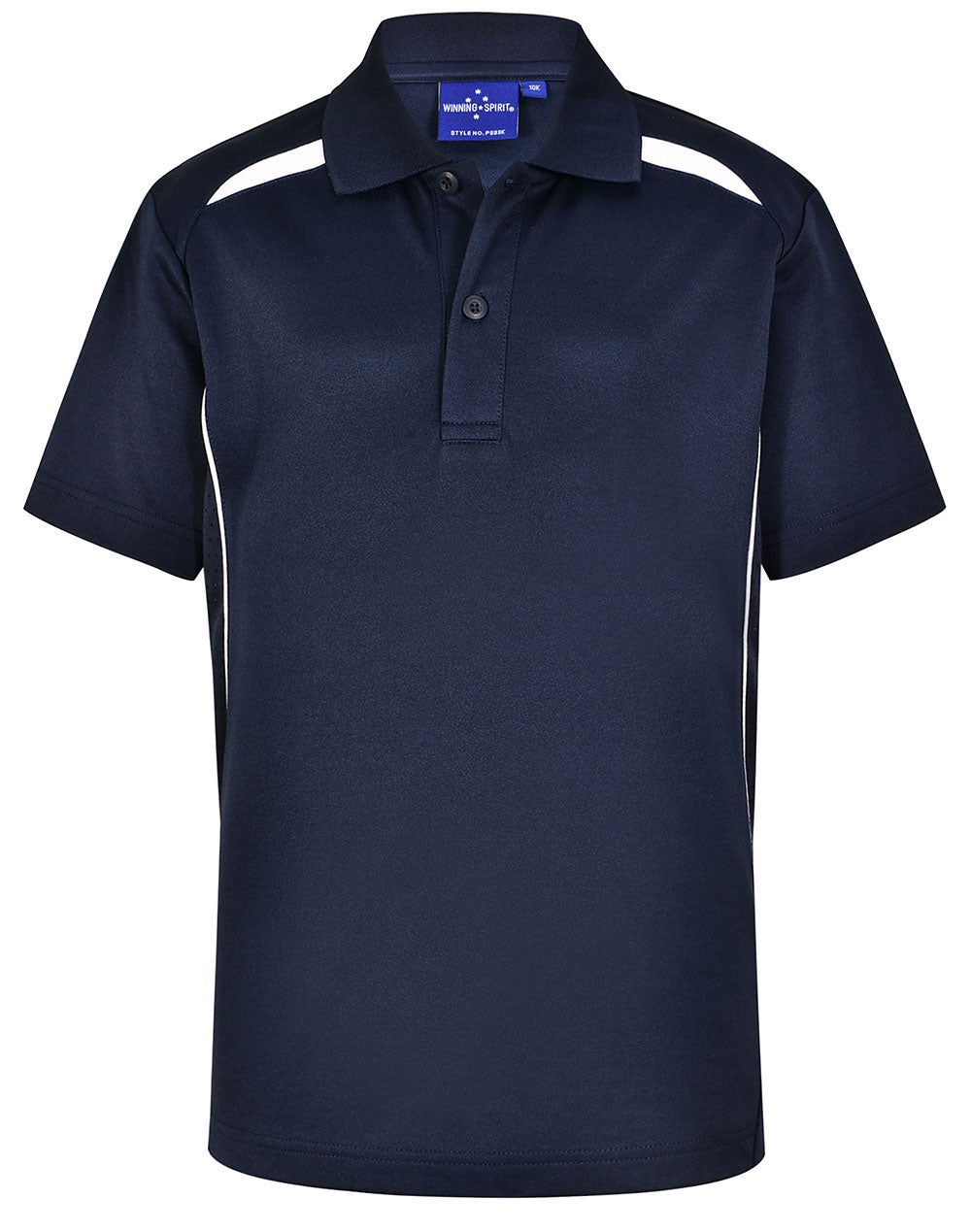 Kids' Sustainable Poly/Cotton Contrast S/S Polo