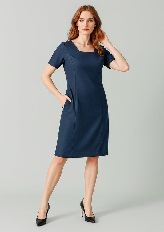 Womens Renew Short Sleeve Dress - Navy Dusk