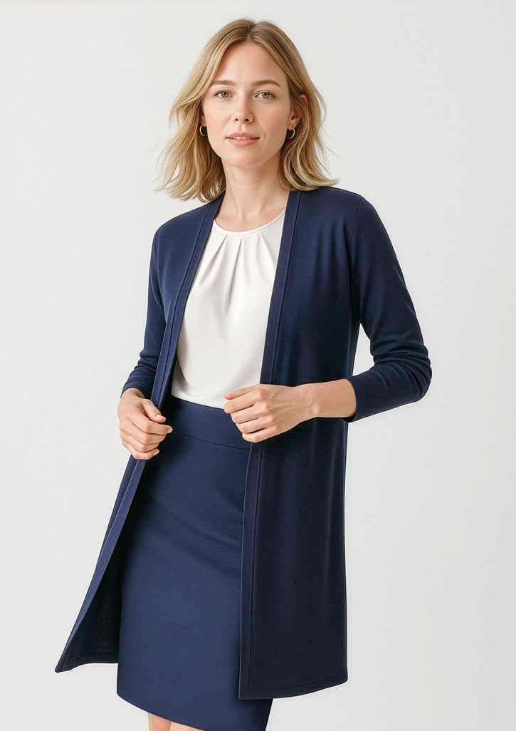 Womens Chelsea Longline Cardigan - Navy