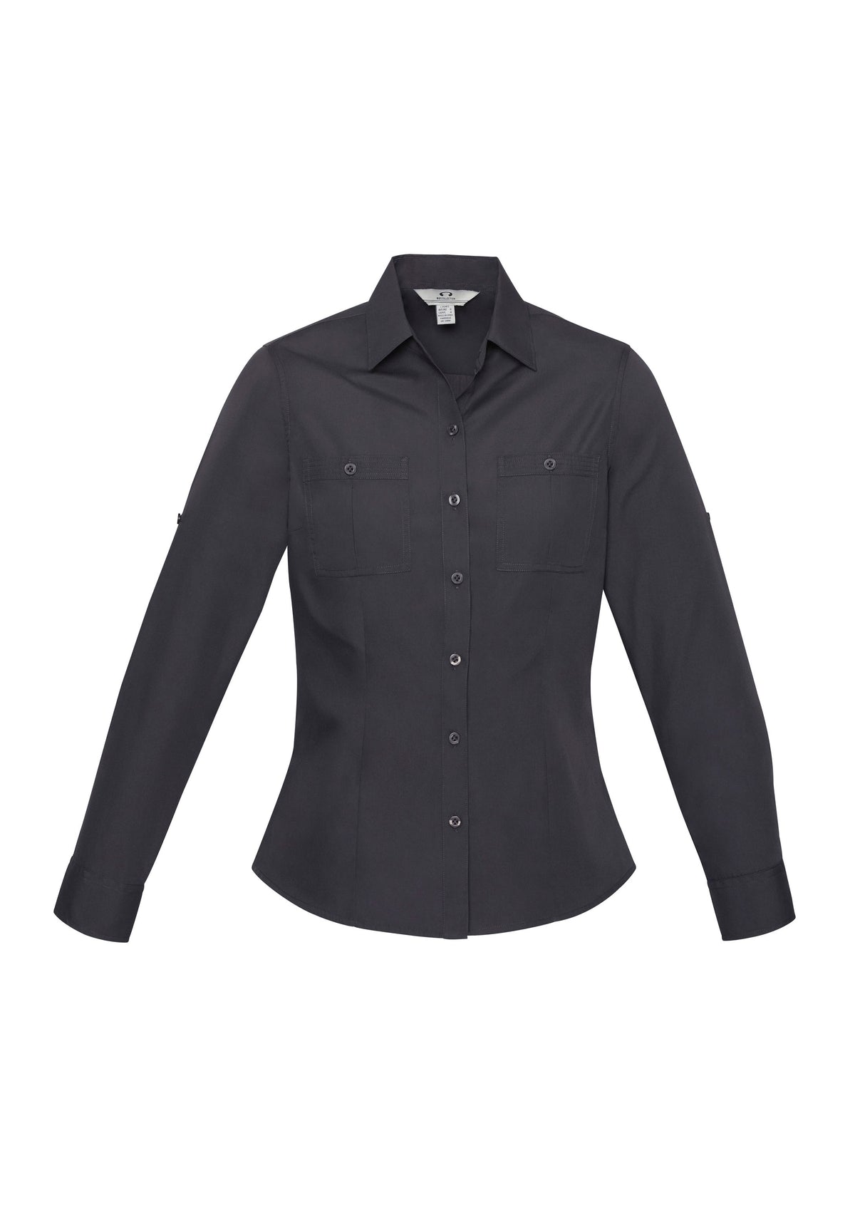 Womens Bondi Long Sleeve Shirt - Charcoal