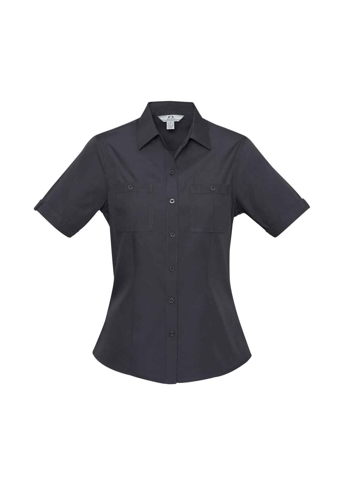 Womens Bondi Short Sleeve Shirt - Charcoal