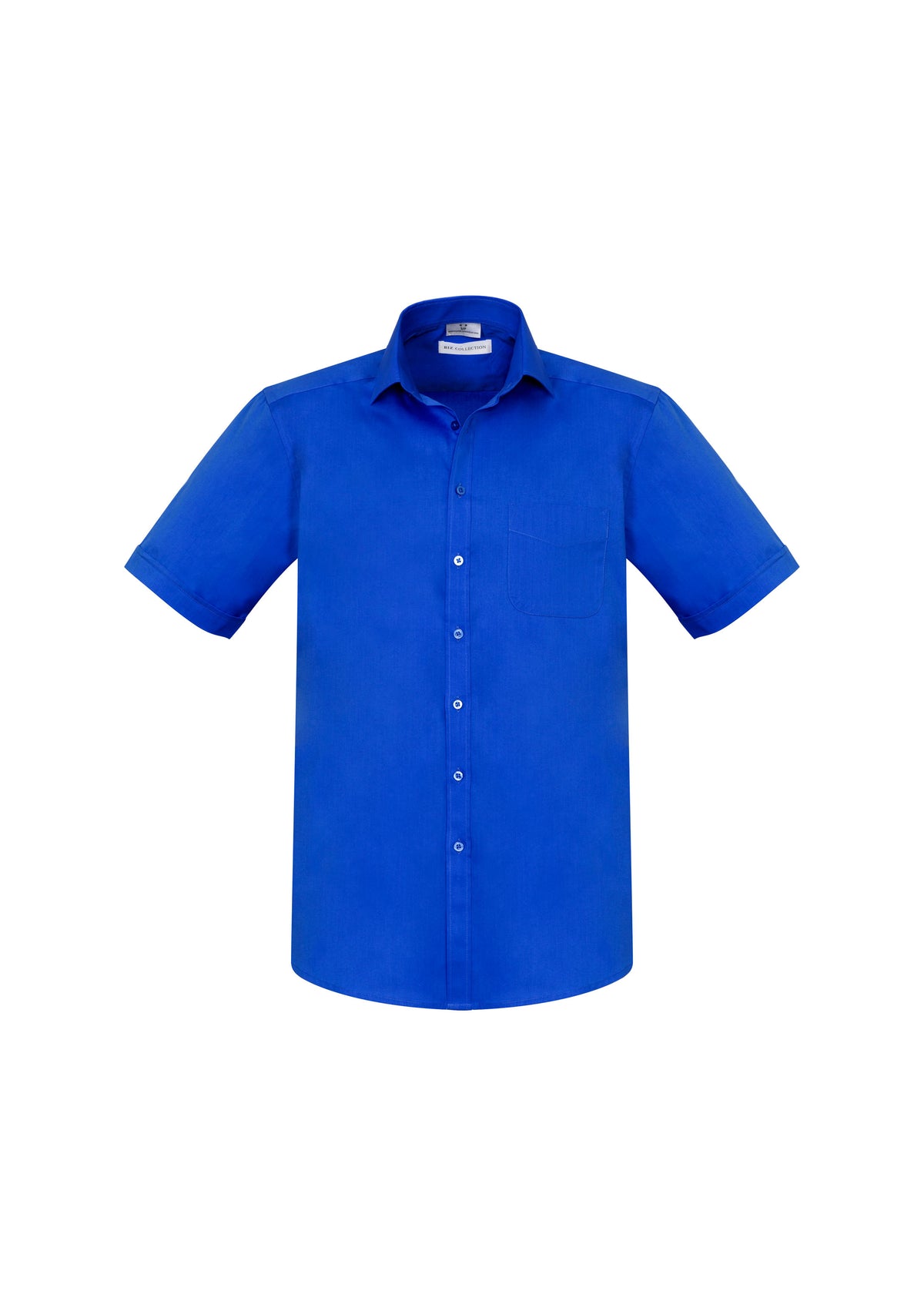Mens Monaco Short Sleeve Shirt - Electric Blue