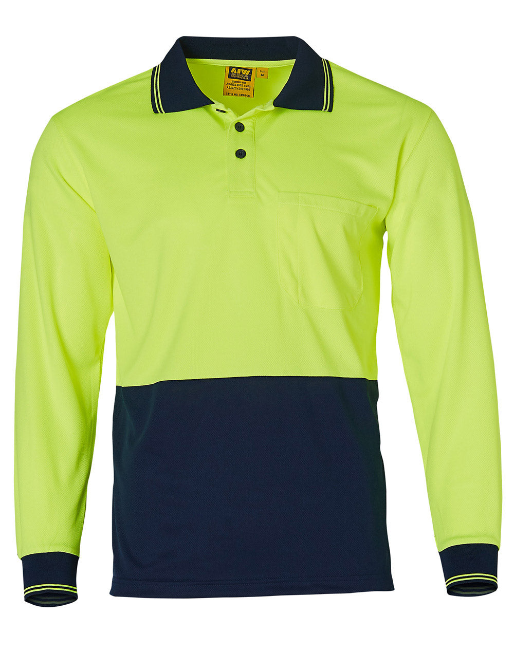 Hi-Vis truedry safety polo L/S