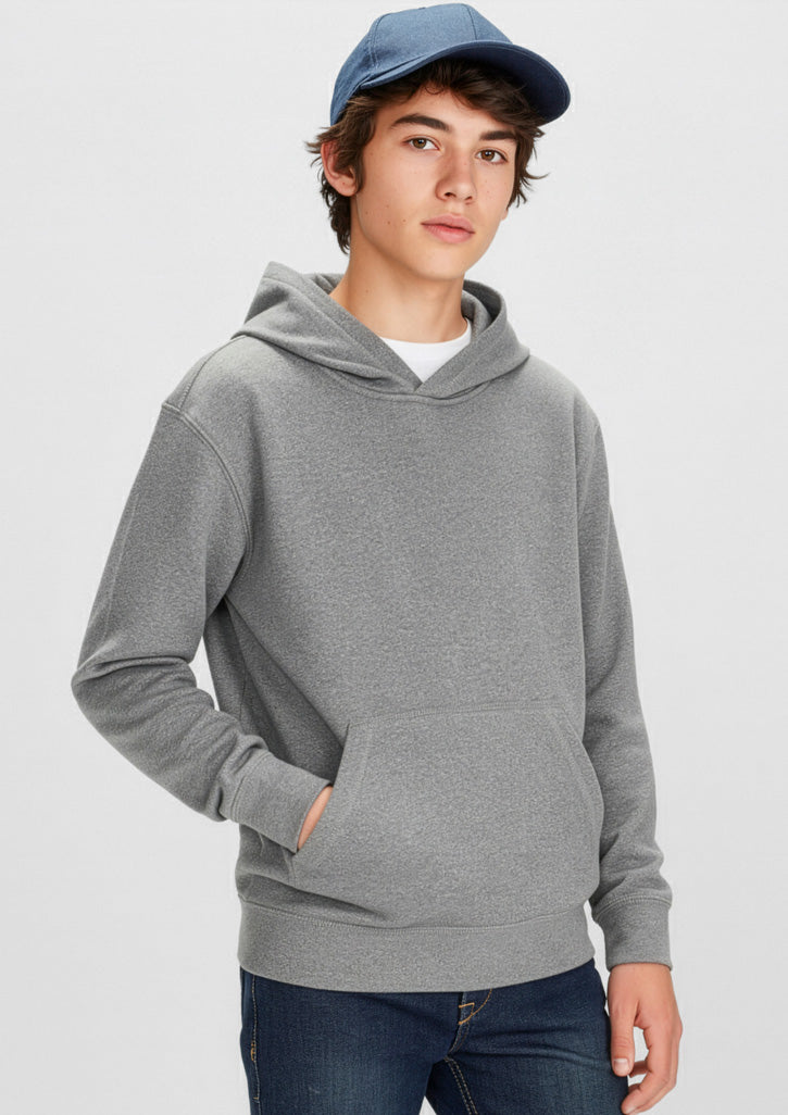 Kids Hype Hoodie - Grey Marle