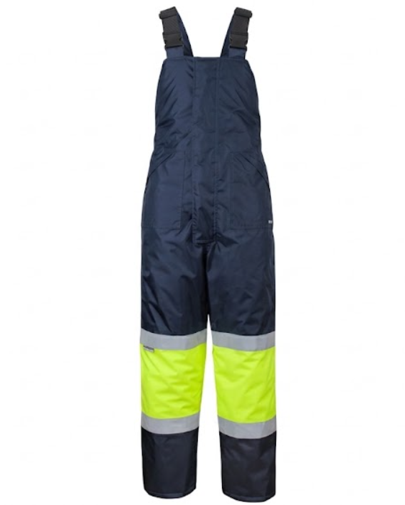 JB's FREEZER BIB & BRACE WITH TAPE NAVY/LIME