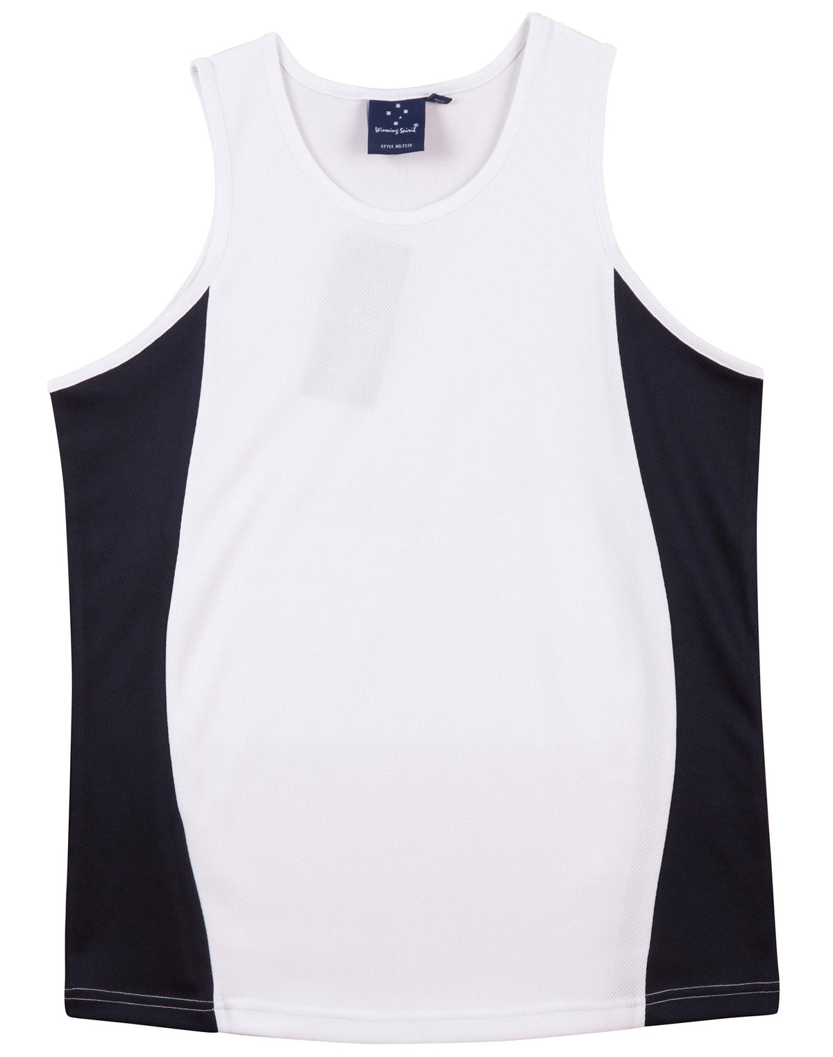 Men's cooldry contrast mesh singlet