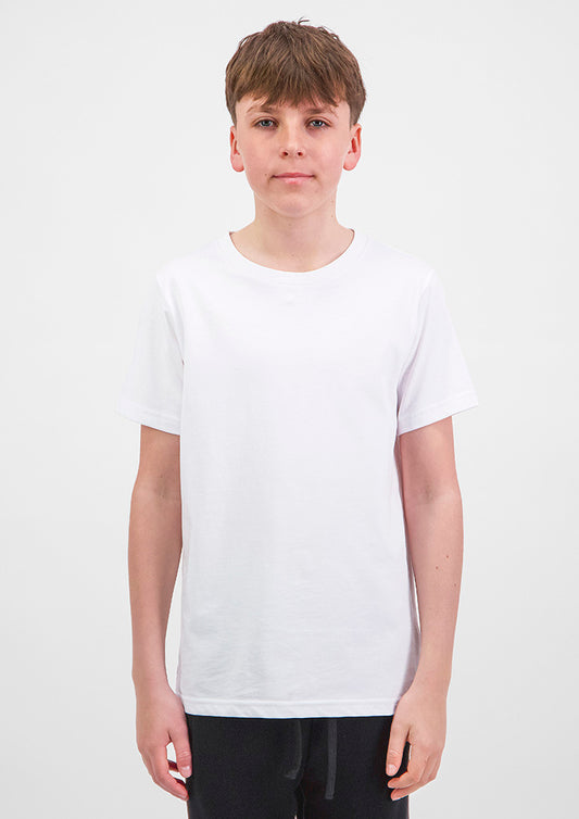 Basis Youth Short Sleeve Tee - White